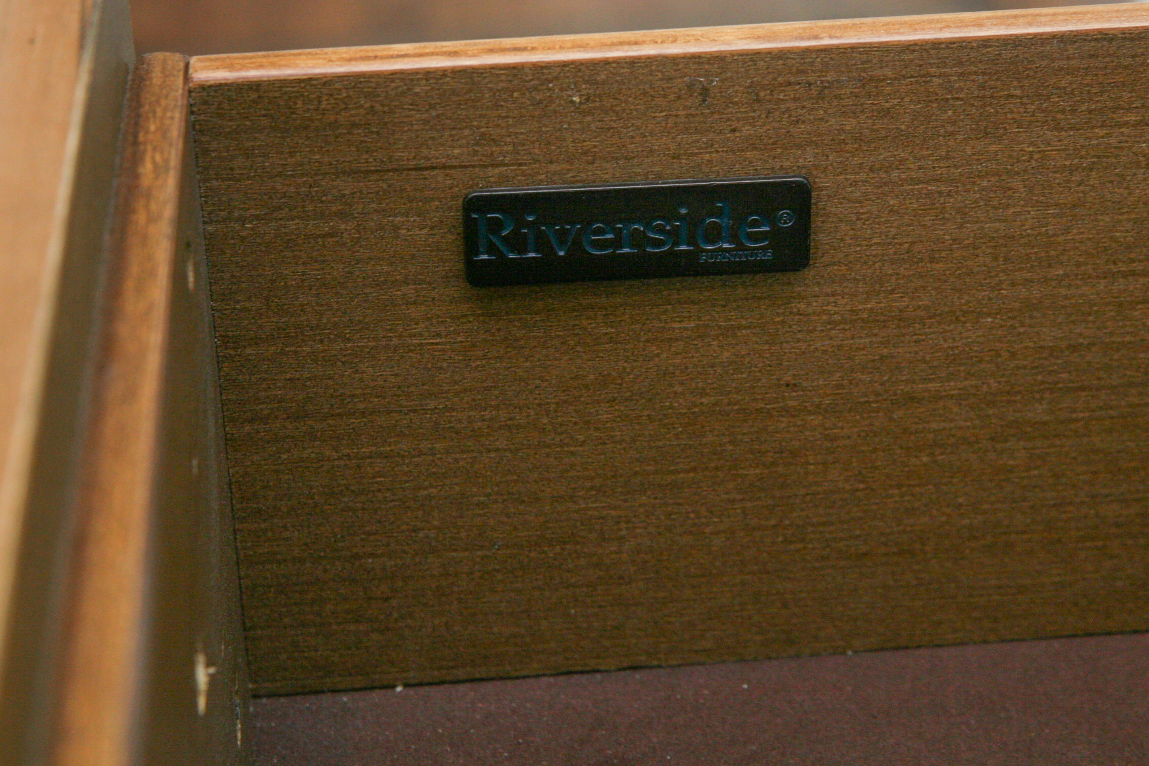 Gray Walnut and Cedar Lined Chest of Drawers by Riverside