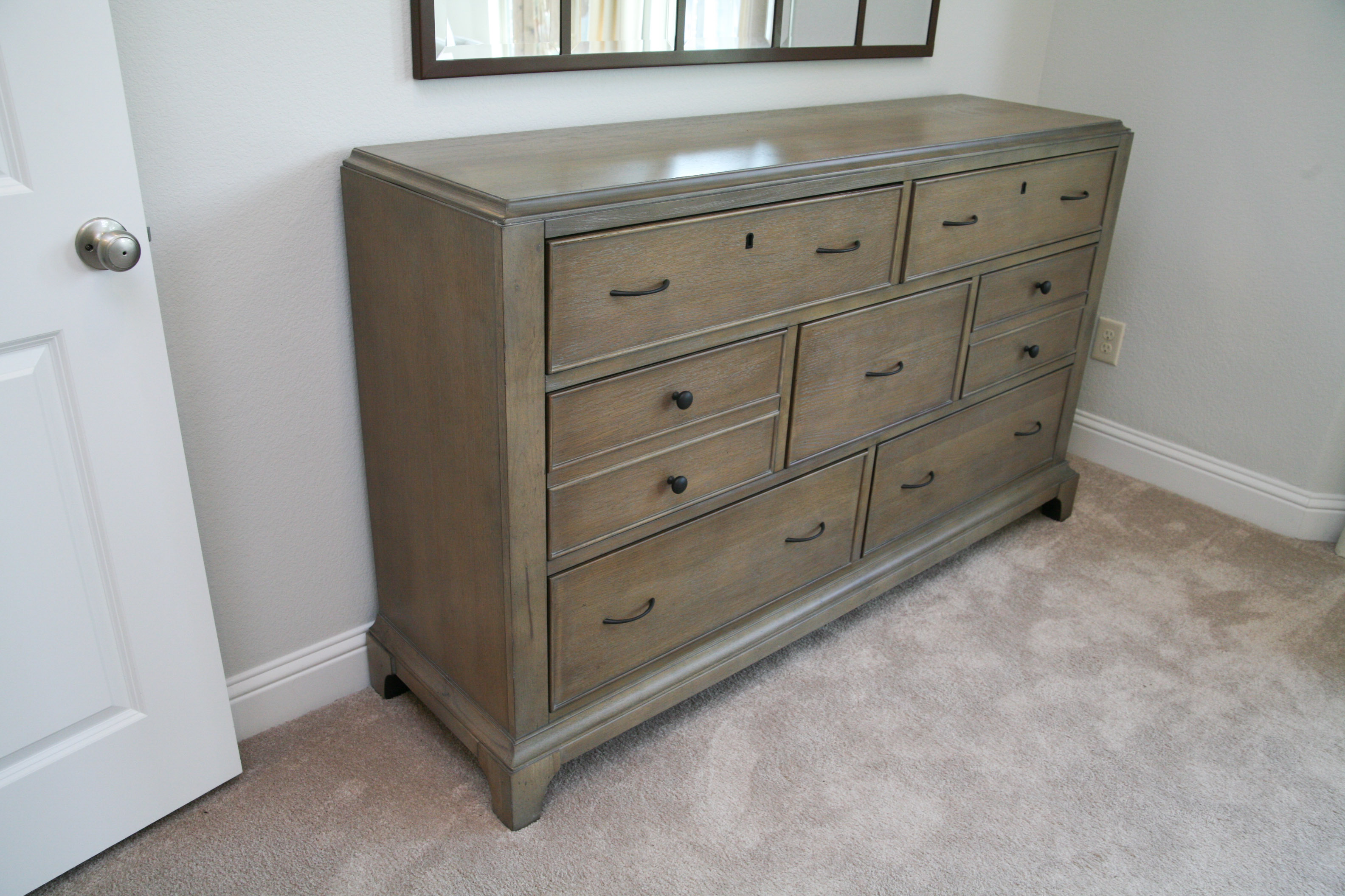 Gray Walnut and Cedar Lined Chest of Drawers by Riverside