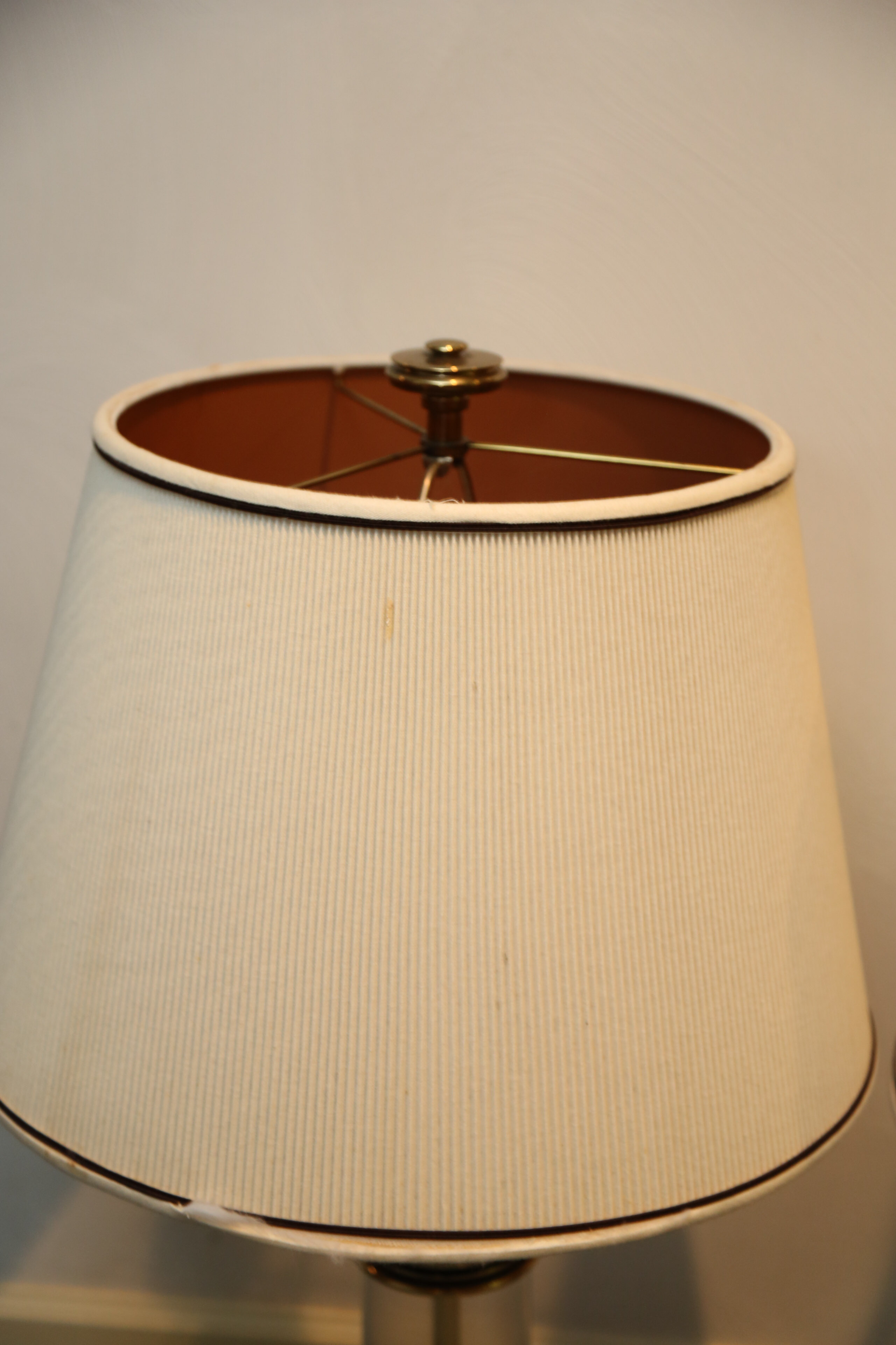 Vintage Brass and Glass Table Lamps