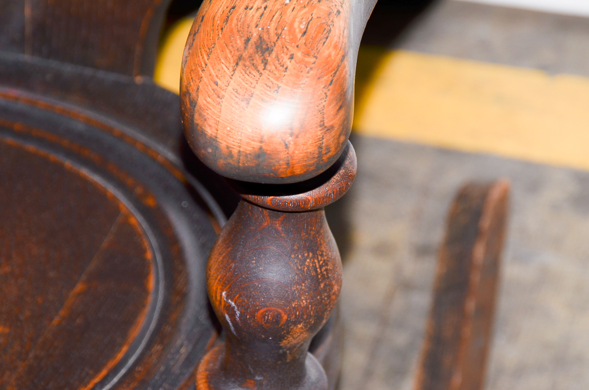 Antique Dutch Style Oak Rocking Chair