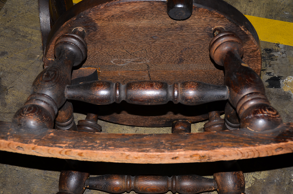 Antique Dutch Style Oak Rocking Chair