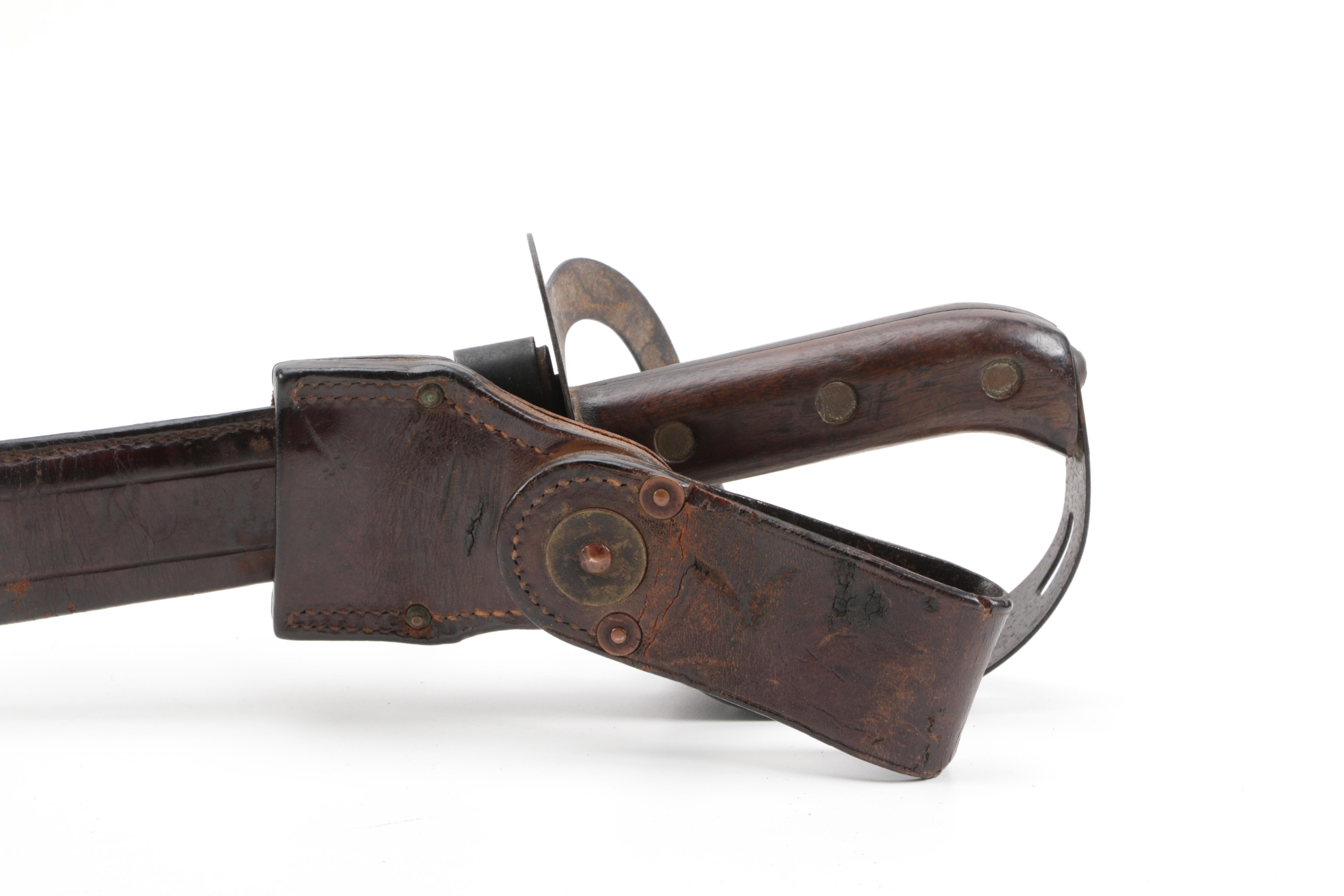 Milsco M1941 "Klewang" Naval Cutlass and Leather Scabbard