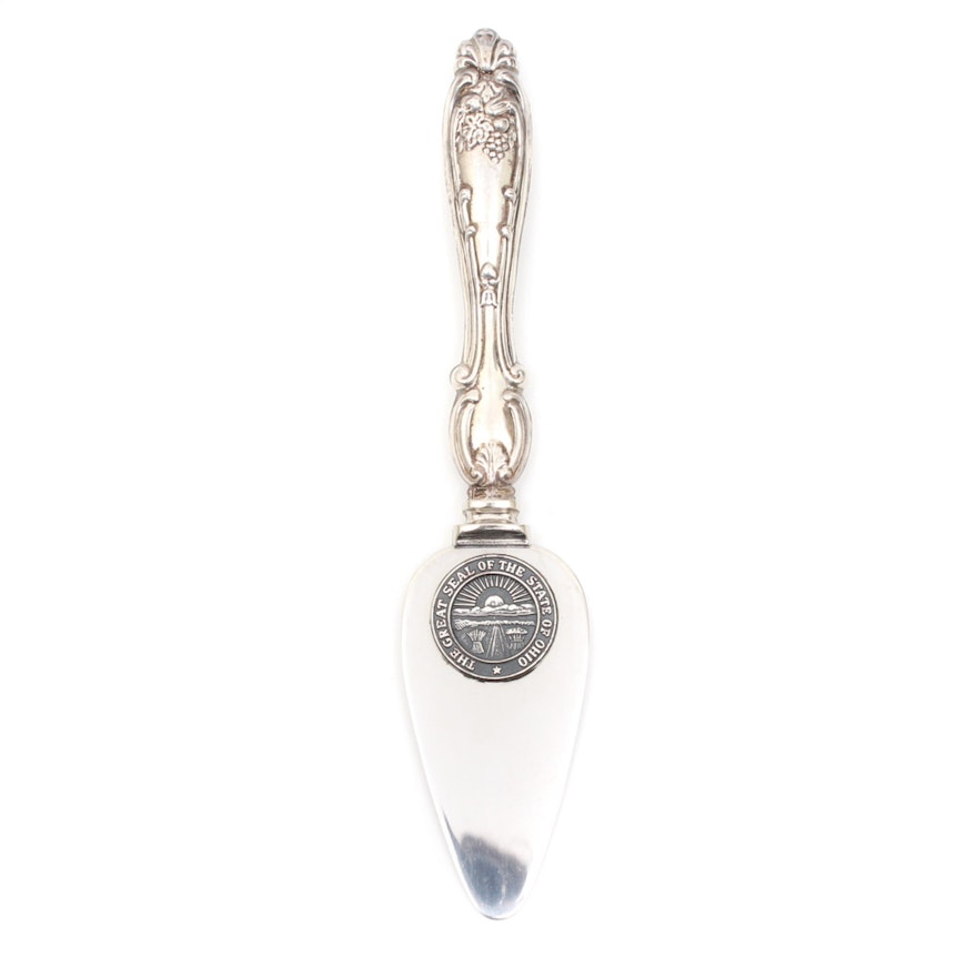 Sterling Silver Ohio Presentation Cake Server