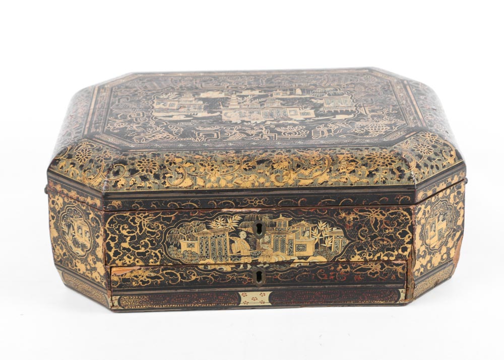 Vintage Chinese Hand Painted Box