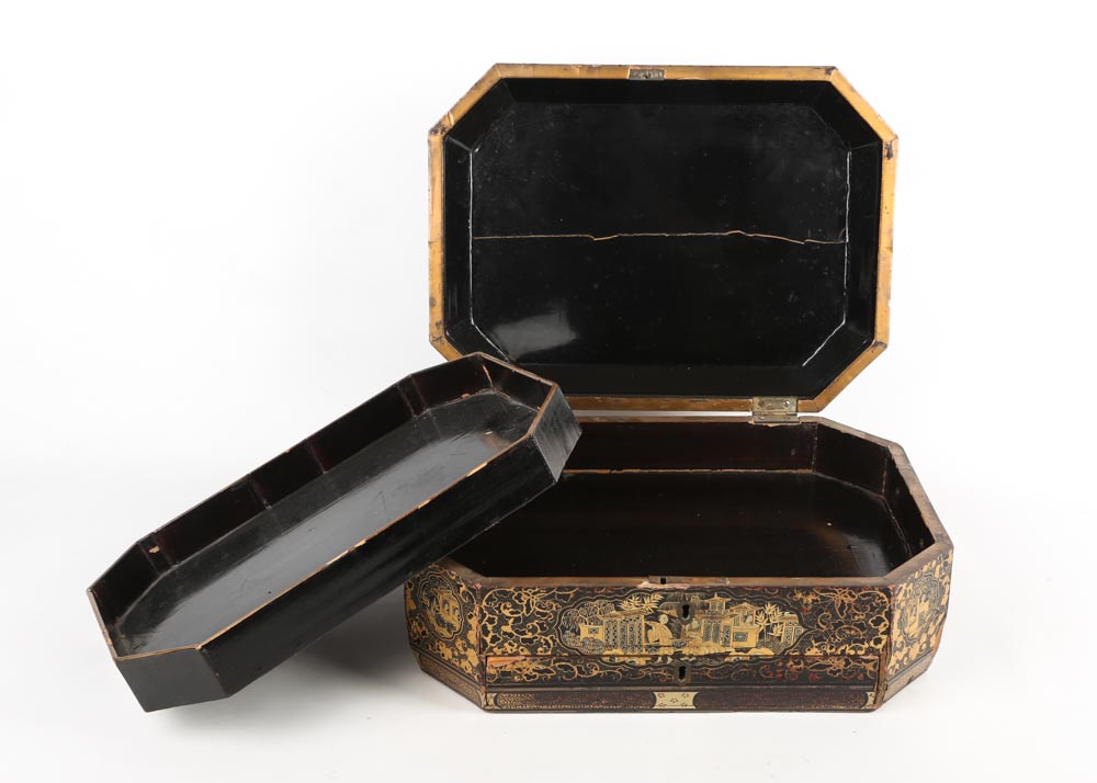 Vintage Chinese Hand Painted Box