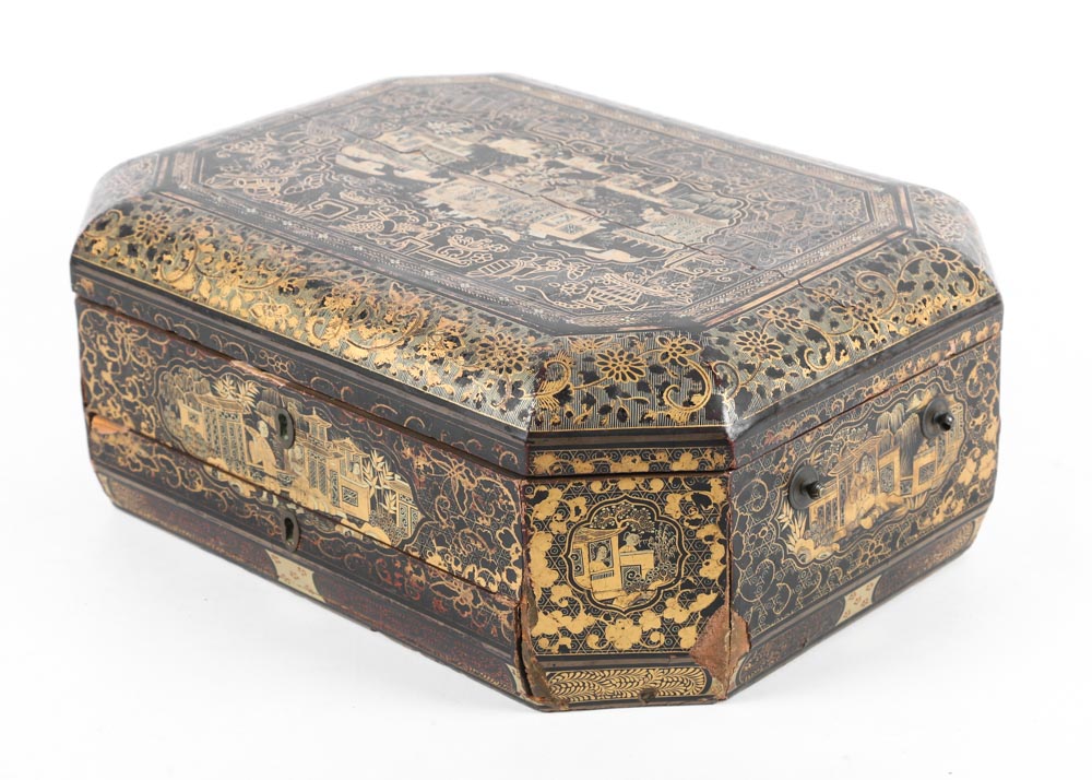 Vintage Chinese Hand Painted Box