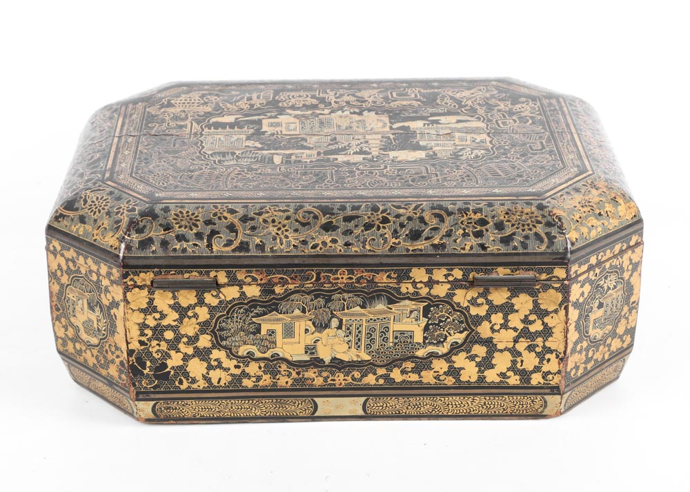 Vintage Chinese Hand Painted Box