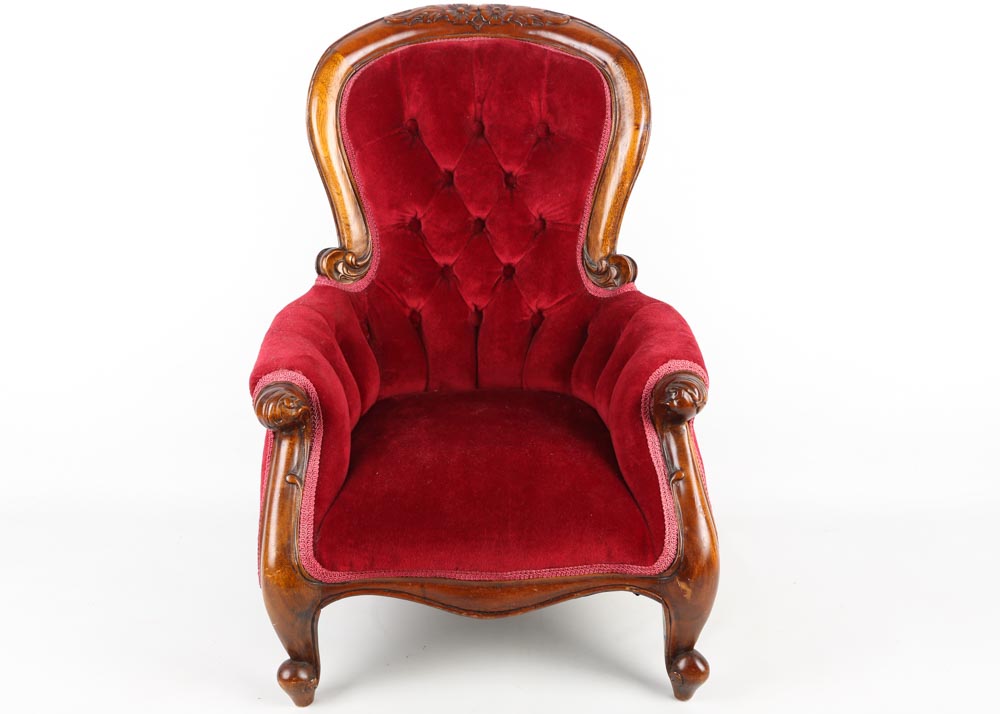 Doll-Sized Victorian Chair