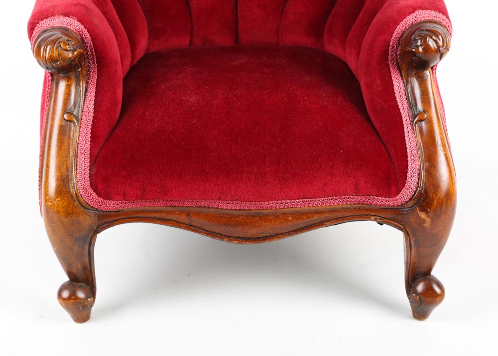 Doll-Sized Victorian Chair