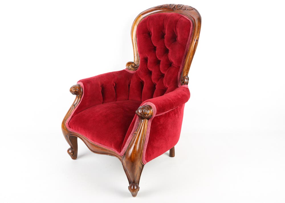 Doll-Sized Victorian Chair