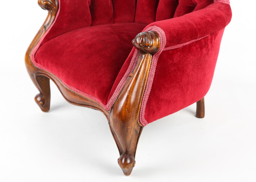 Doll-Sized Victorian Chair