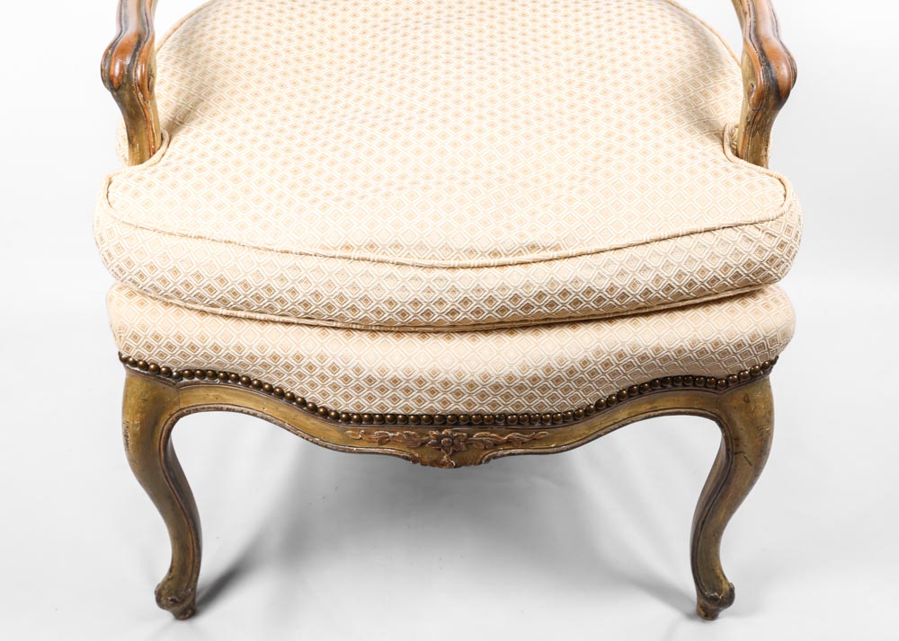 Vintage Cane Back Accent Chair