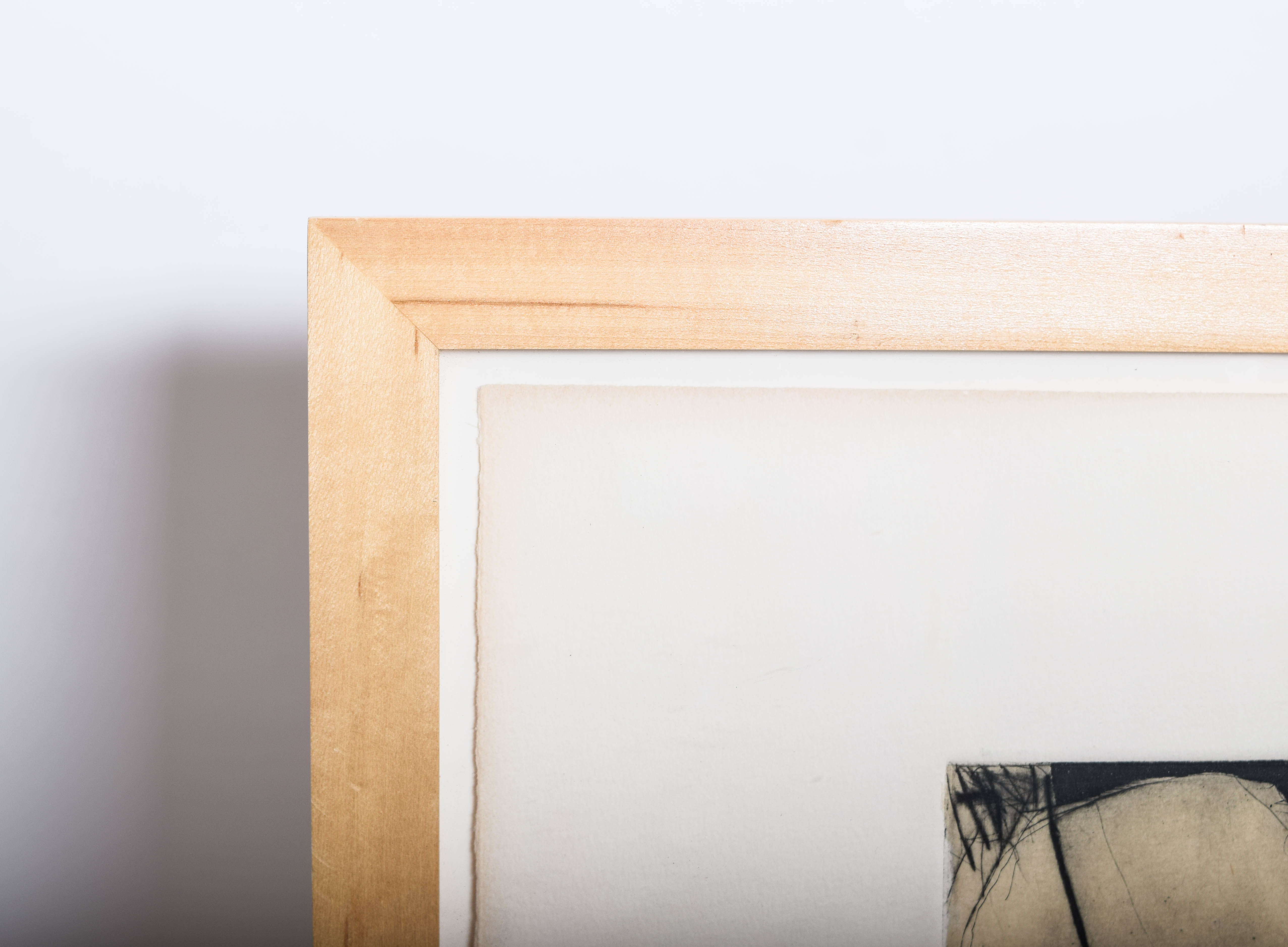 Framed Tory Fair Abstract Etching on Paper