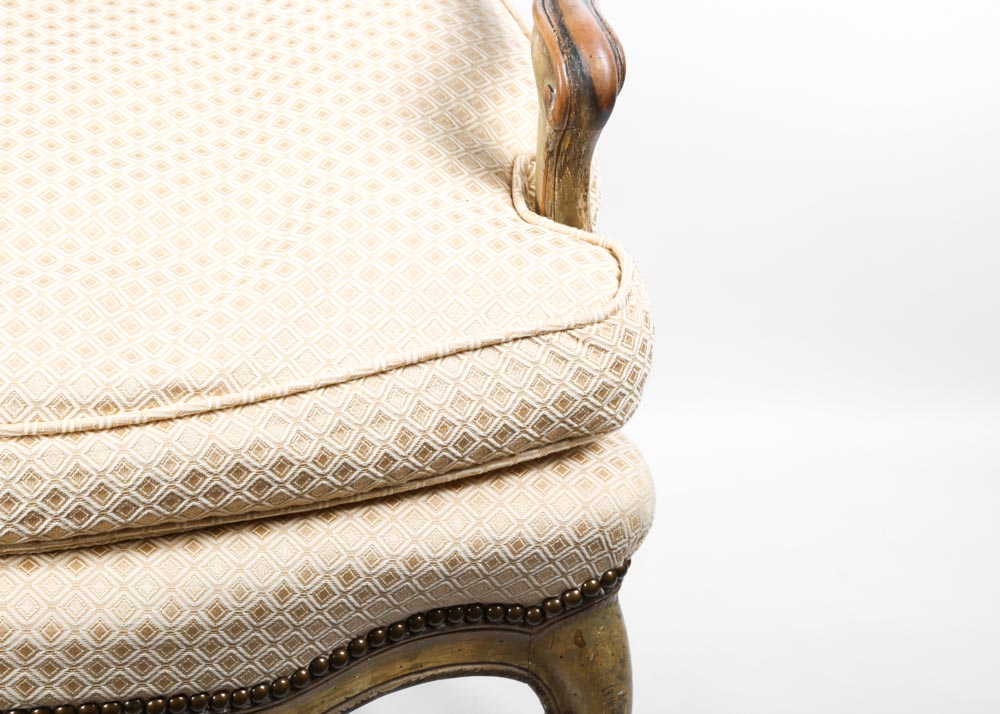 Vintage Cane Back Accent Chair