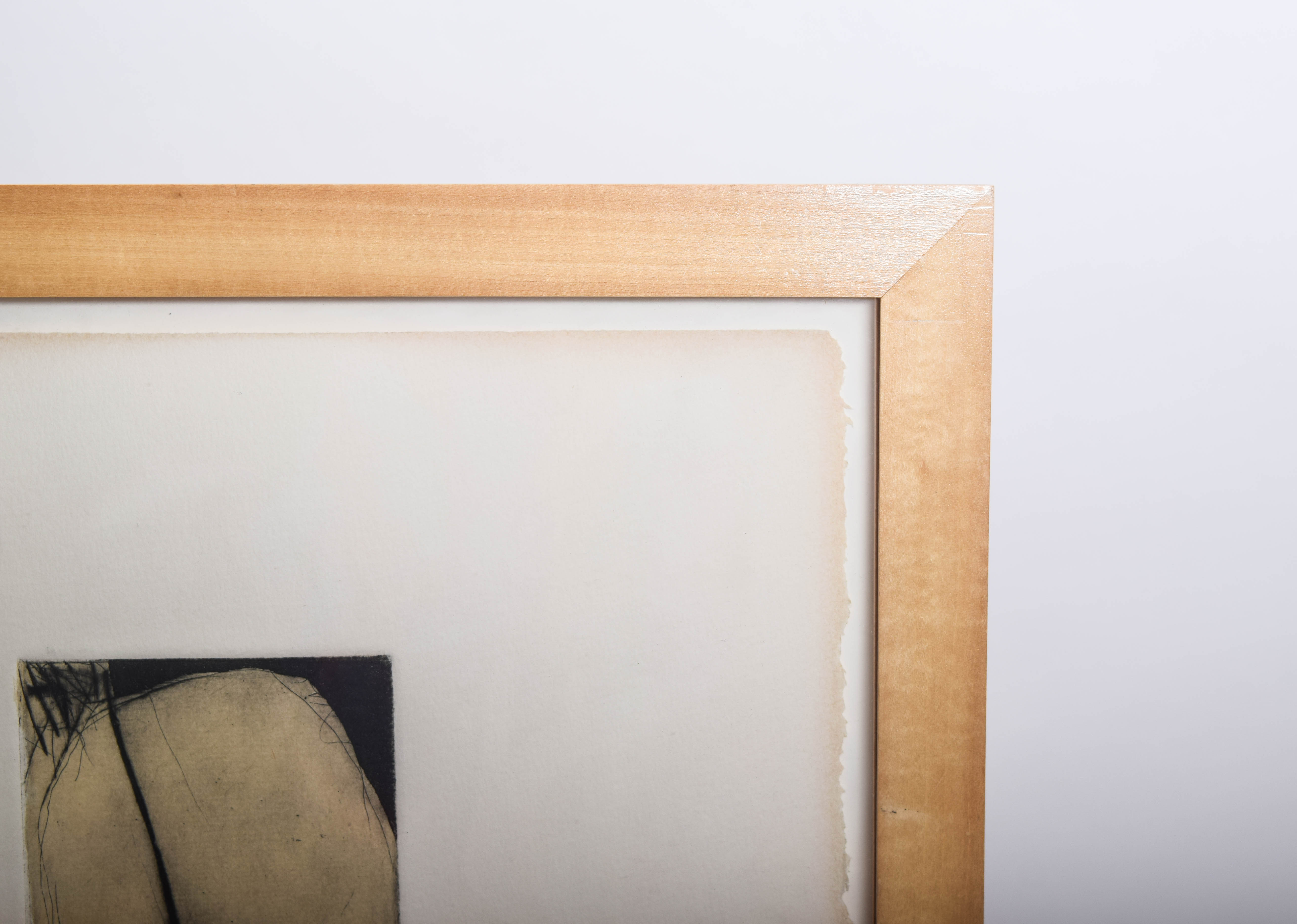 Framed Tory Fair Abstract Etching on Paper