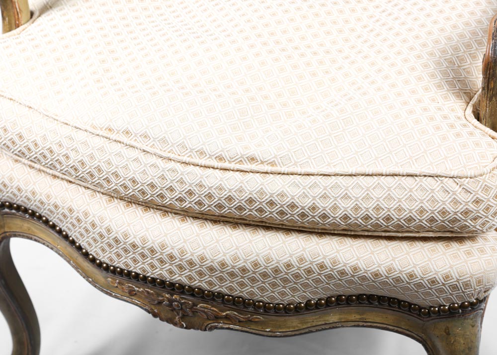 Vintage Cane Back Accent Chair