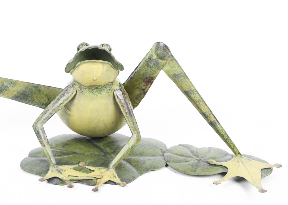 Contemporary Metal Frog Sculptures