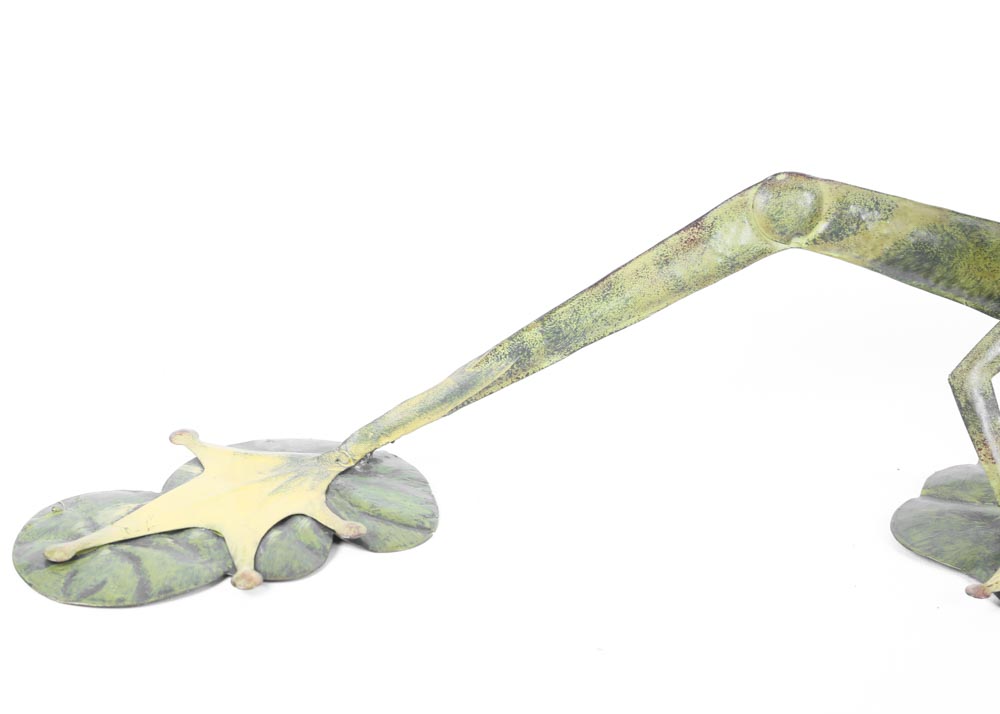 Contemporary Metal Frog Sculptures
