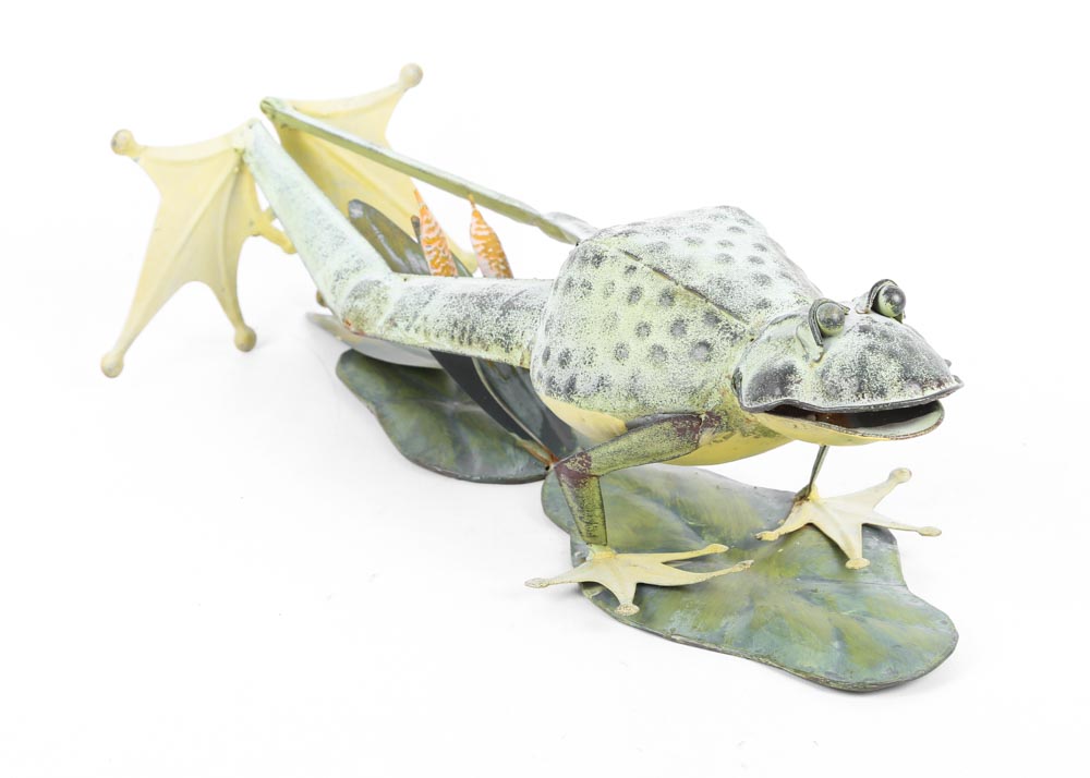 Contemporary Metal Frog Sculptures