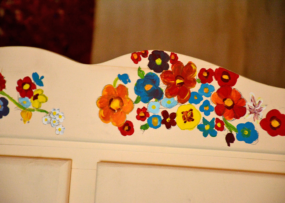 Vintage Corner Hutch