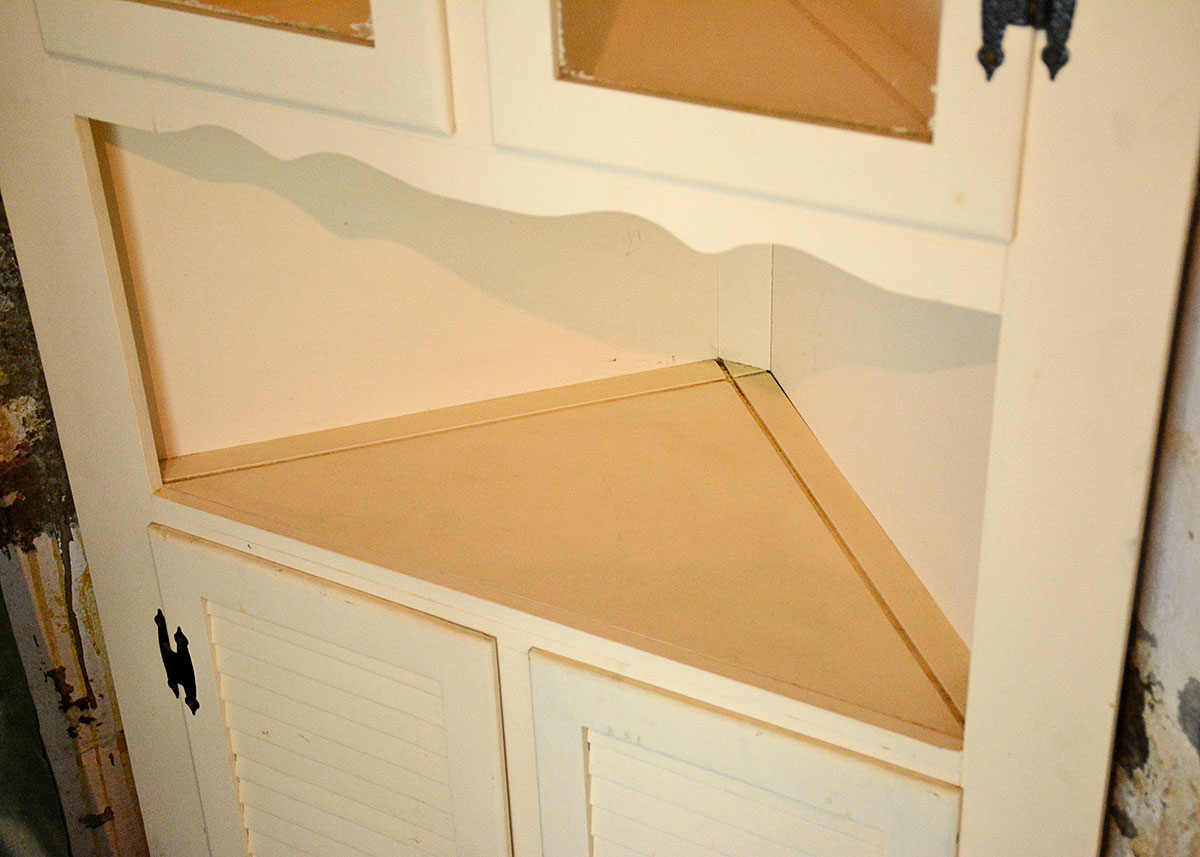 Vintage Corner Hutch