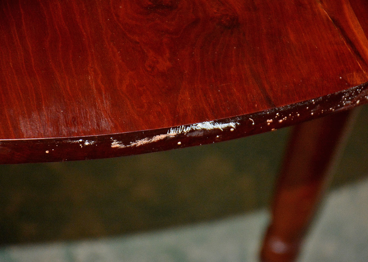 Sheraton Style Cherry Dining Table with Lazy Susan