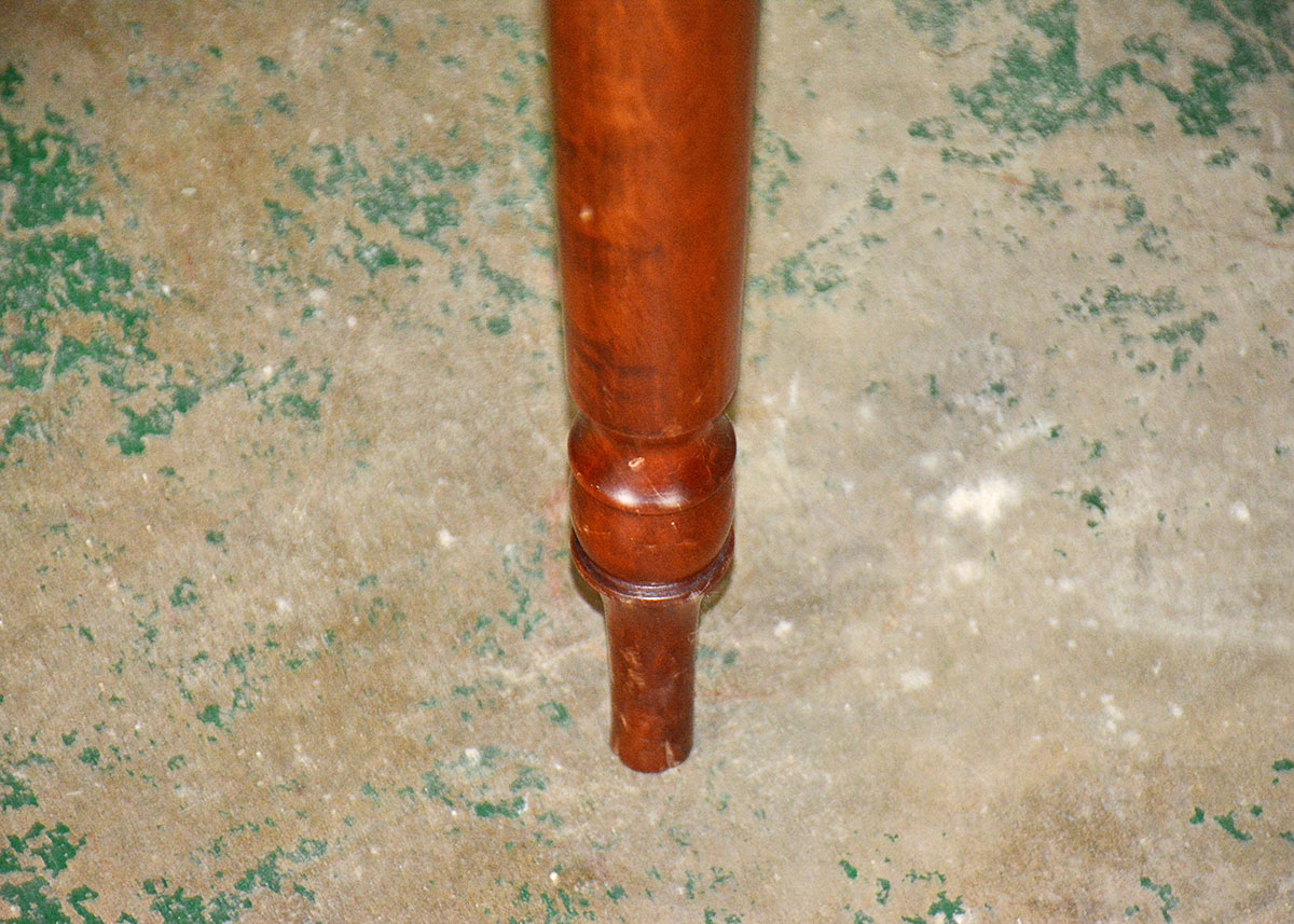 Sheraton Style Cherry Dining Table with Lazy Susan