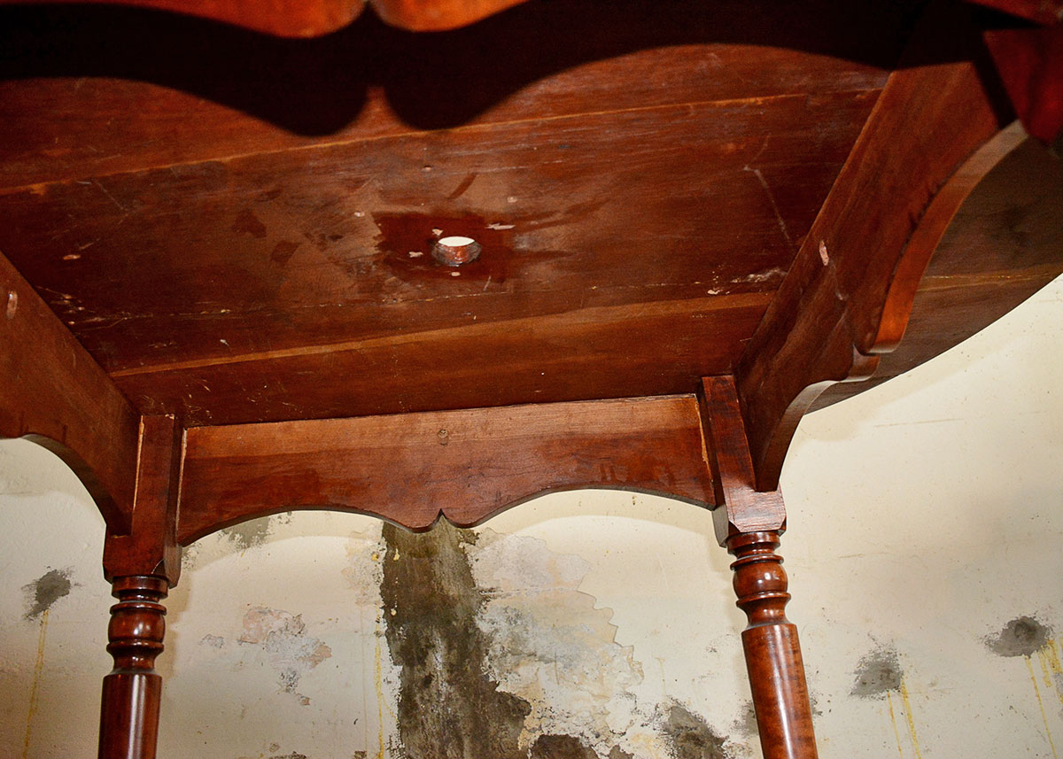 Sheraton Style Cherry Dining Table with Lazy Susan