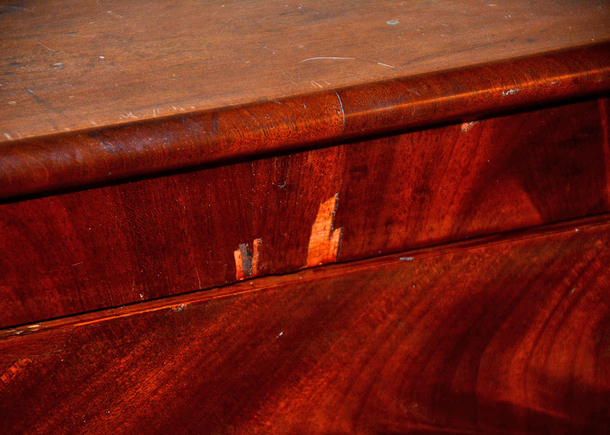 Antique Mahogany Empire Style Chest of Drawers, c. 1840