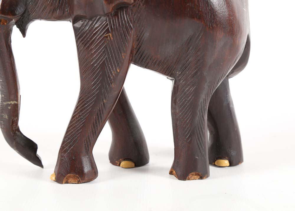 Hand Carved Wooden Elephants