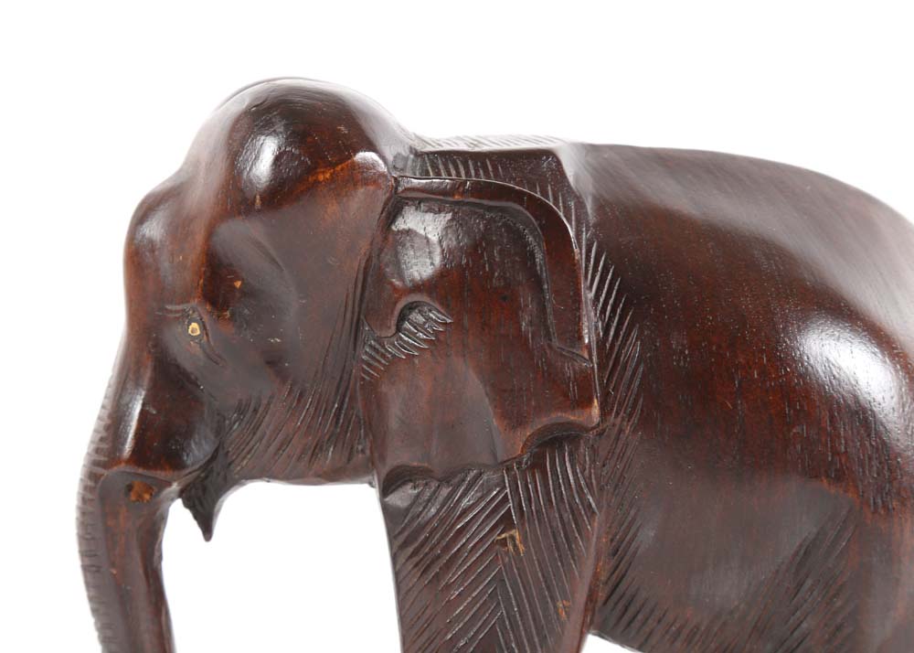 Hand Carved Wooden Elephants