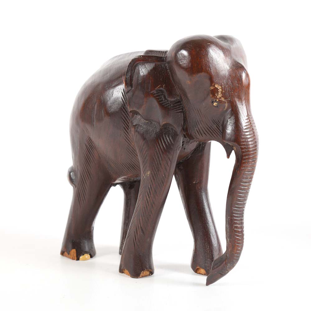 Hand Carved Wooden Elephants