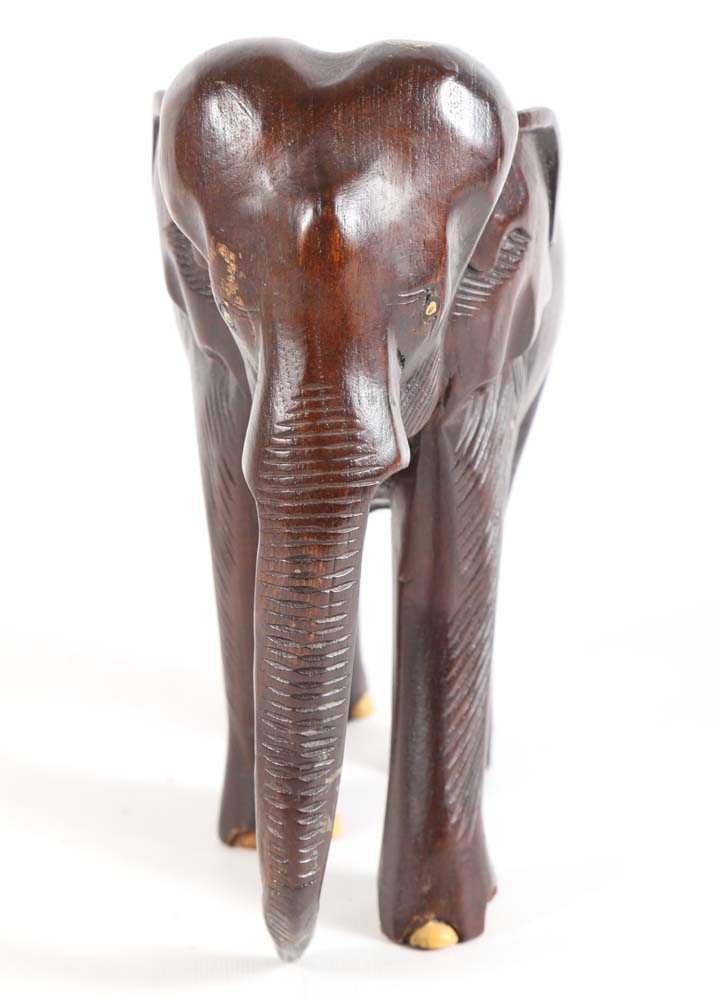 Hand Carved Wooden Elephants