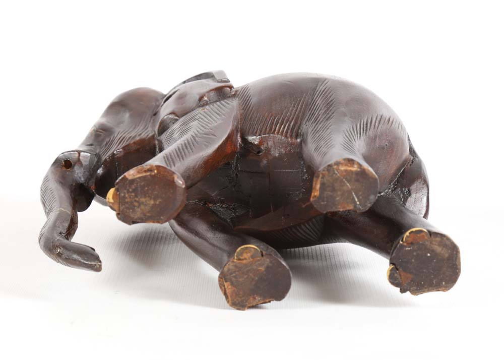 Hand Carved Wooden Elephants