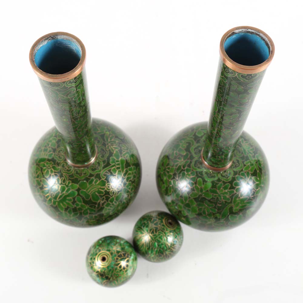 Japanese Cloisonné Vases