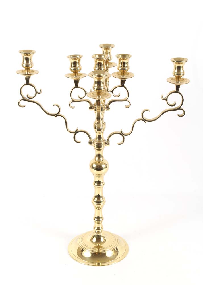 Refinished Brass Candelabras