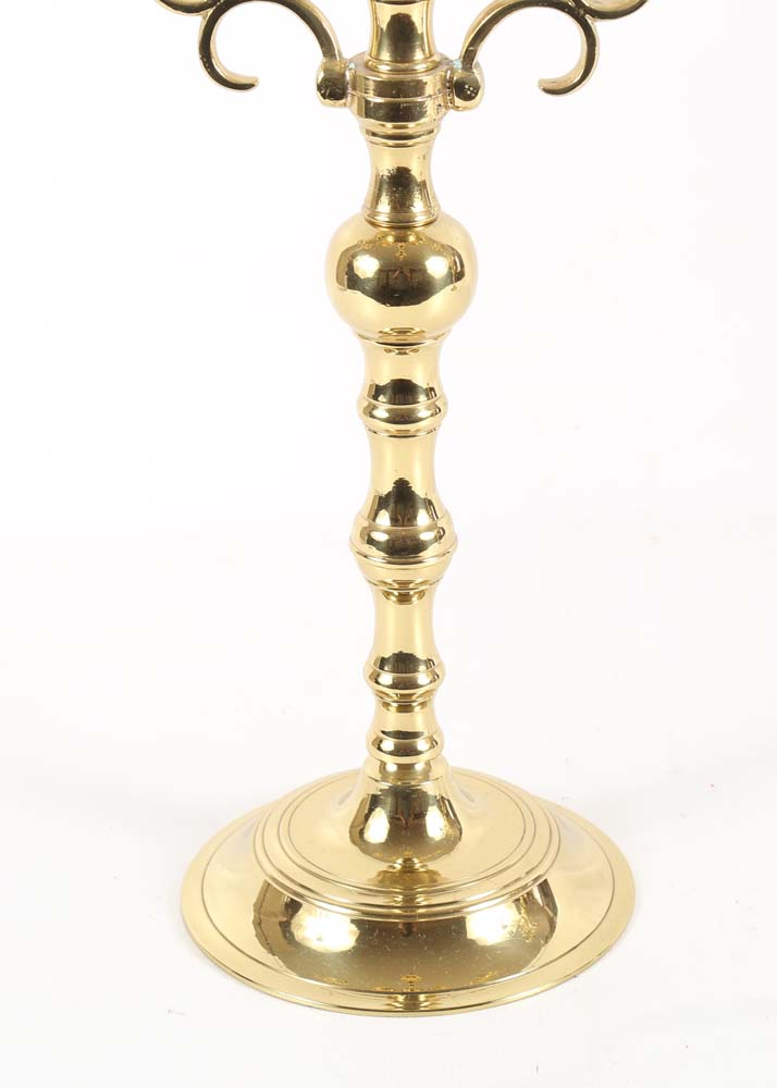 Refinished Brass Candelabras