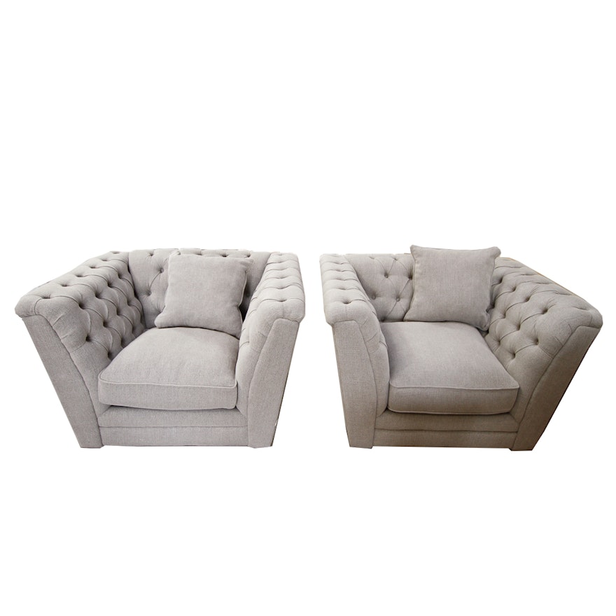 Blink Home Gray "Kensington" Club Chairs