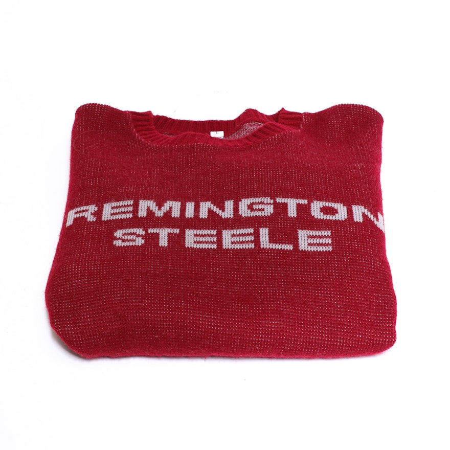"Remington Steele" Red Knit Sweater