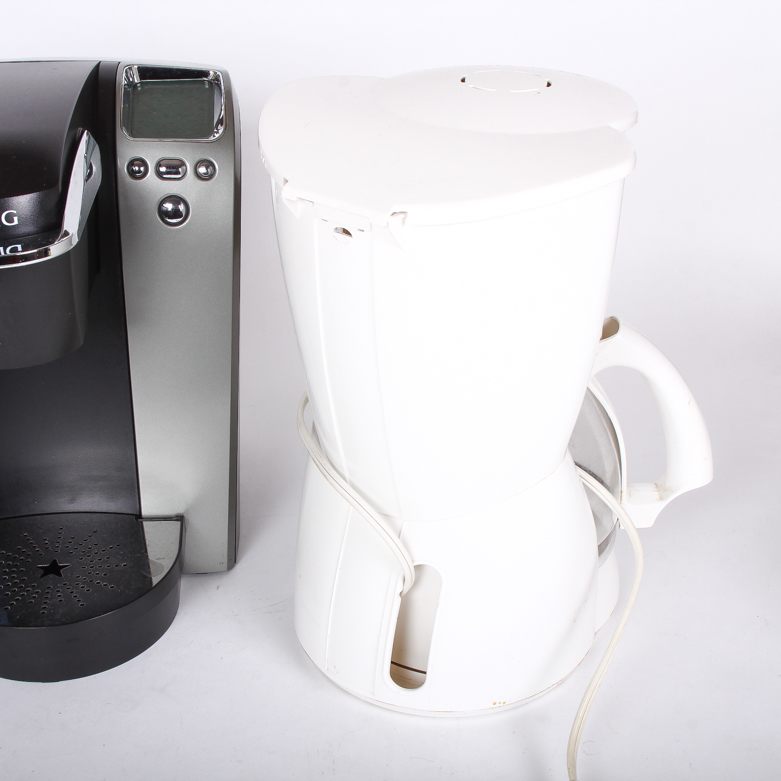 Keurig and Hamilton Coffee Makers