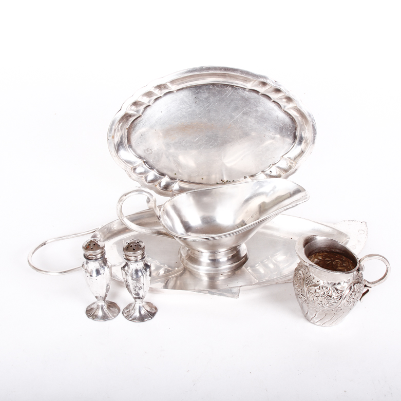 Assorted Silver-Tone Serveware