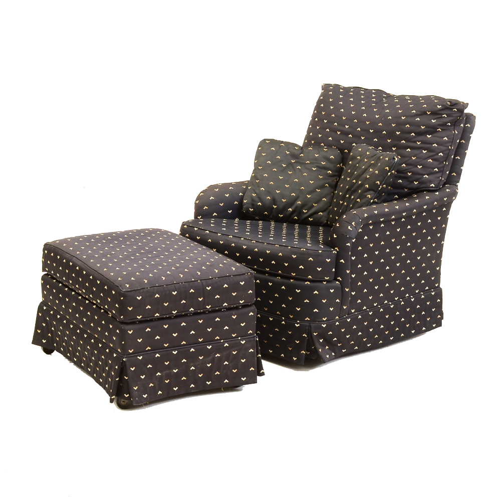 Sherrill Upholstered Lounge Chair and Ottoman