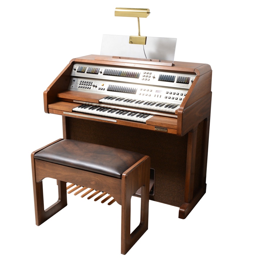 Vintage Baldwin Microcomputer Orchestra Organ and Bench