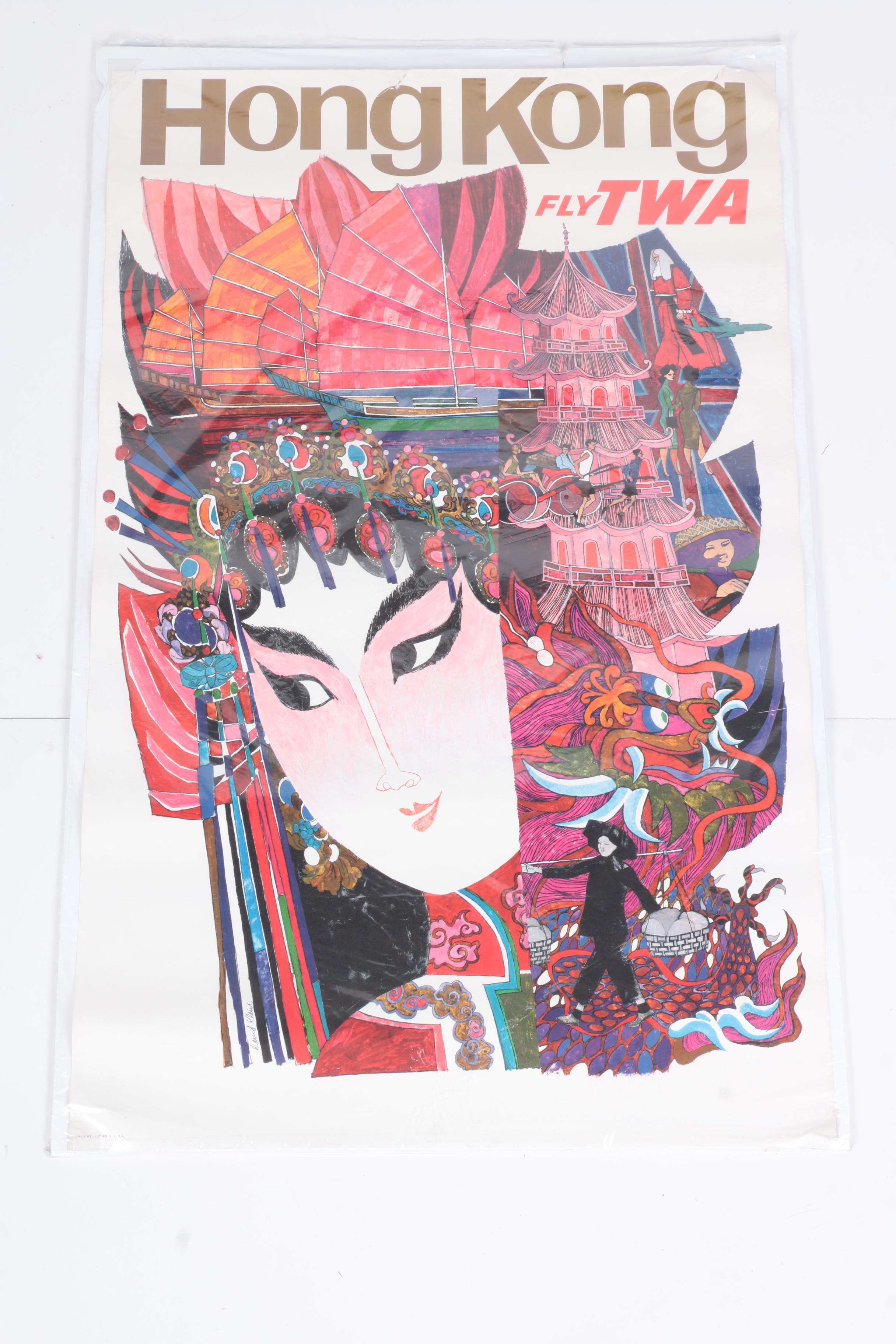 Trans World Airlines and Air France Travel Posters