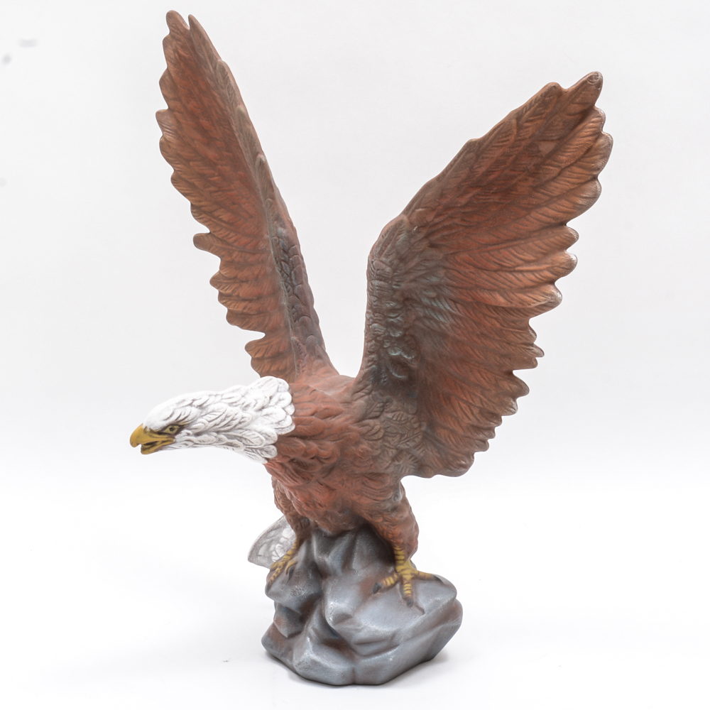 Bald Eagle Ceramic Sculpture