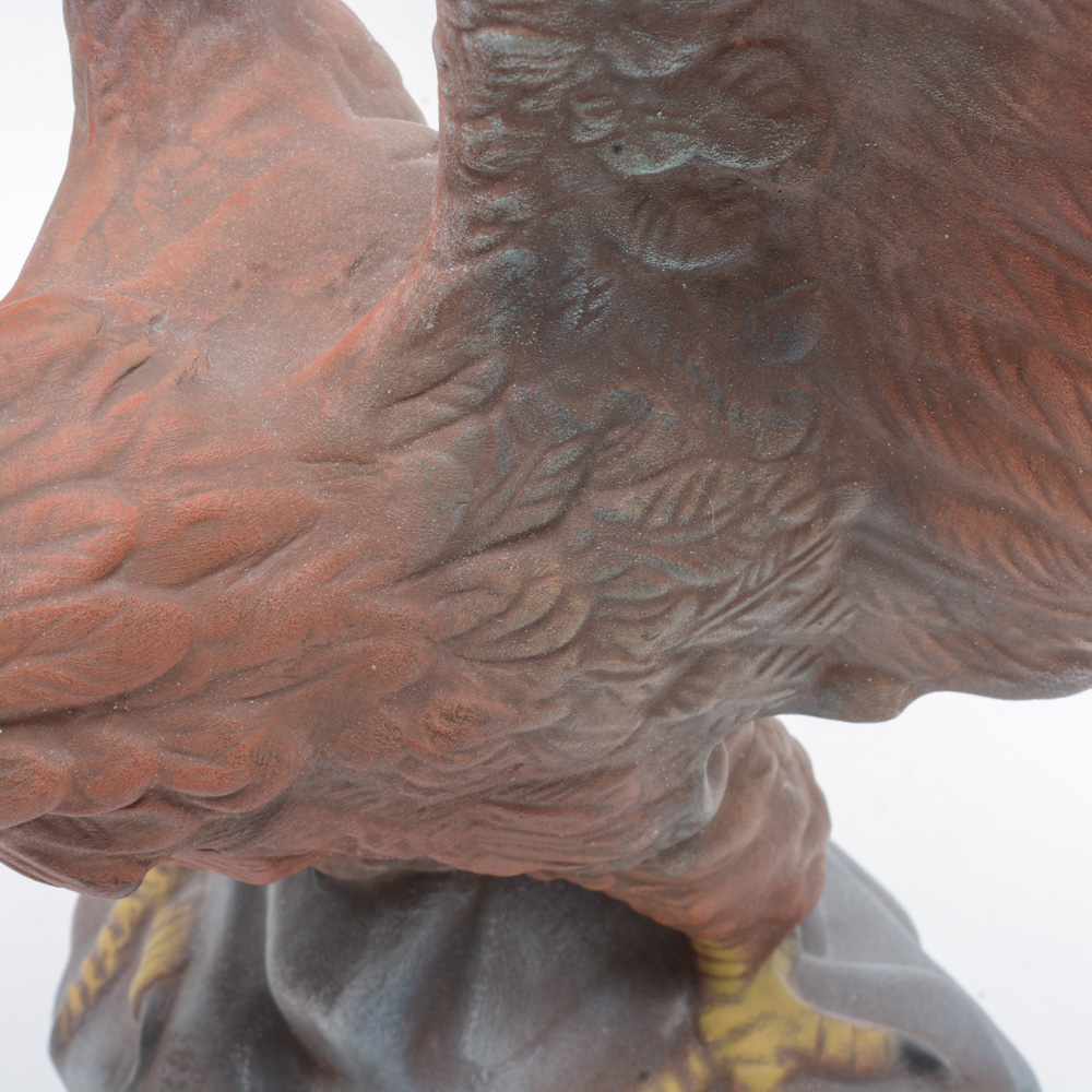Bald Eagle Ceramic Sculpture