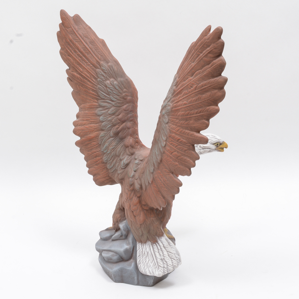 Bald Eagle Ceramic Sculpture
