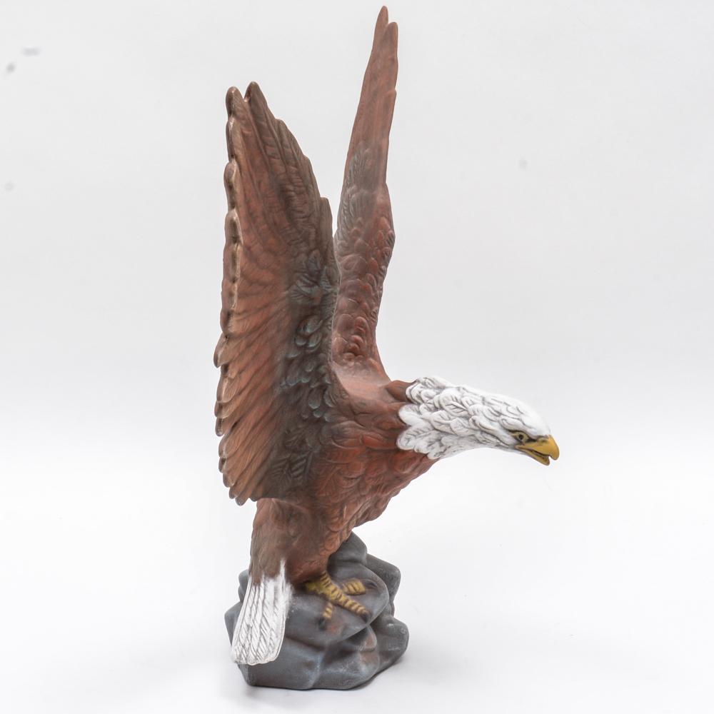 Bald Eagle Ceramic Sculpture