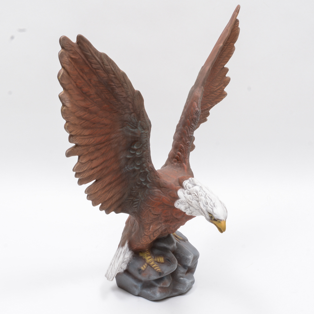 Bald Eagle Ceramic Sculpture