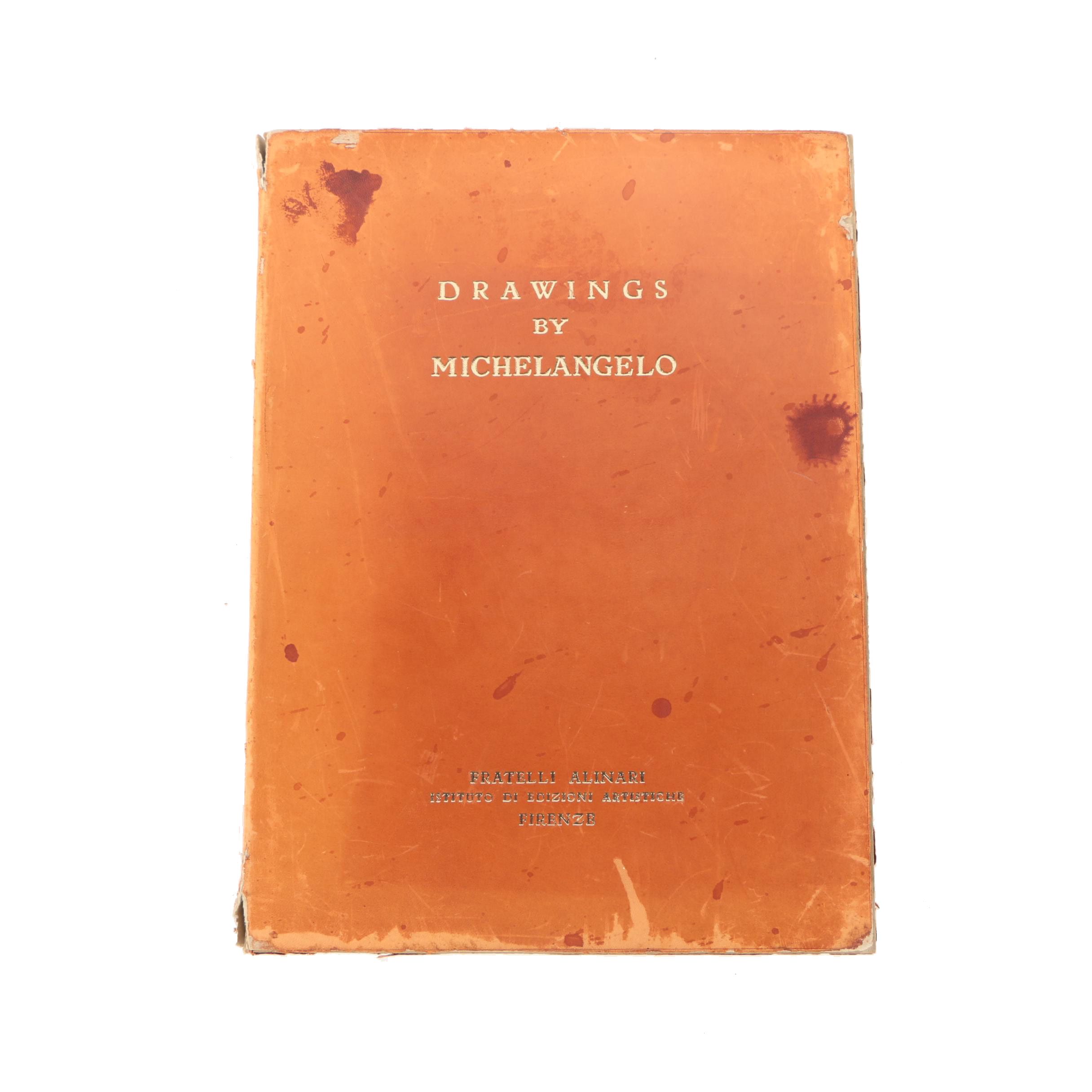 Fratelli Alinari Lithographic Reproductions "Drawings by Michelangelo"